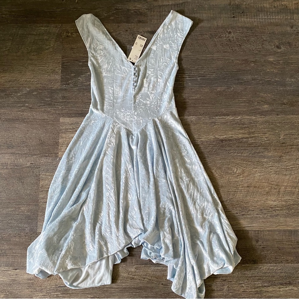 Urban Outfitters NWT Blue Velvet Button Fairy Dress